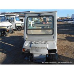 CLUB CAR ALL GRAY (CC 48 V9937874) S/N: FG9604483822  1key