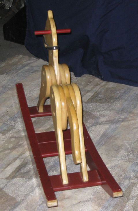 radio flyer wooden rocking horse