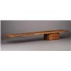 Image 1 : Fine and large GEORGE NAKASHIMA walnut free-edge wall-hanging console shelf, 1978, with two drawe...