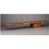 Image 1 : Fine and large GEORGE NAKASHIMA walnut free-edge wall-hanging console shelf, 1978, with two drawe...