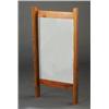 Image 1 : Fine and rare GEORGE NAKASHIMA wall-hanging mirror with free-edge cherry top and bottom rail and...