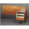 Image 1 : Rare and exceptional GEORGE NELSON for HERMAN MILLER "Thin-Edge" rosewood veneer night stand with...