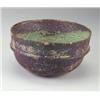 Image 1 : Exceptional BEATRICE WOOD large bowl with applied band around middle, covered in a fine purple, g...