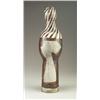 Image 1 : Fine and rare KENNETH PRICE large ceramic sculpture in brown and gray glazes with incised faces....