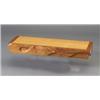 Image 1 : Fine and rare MICHAEL COFFEY white oak and Mozambique wood wall-mounted shelf, "Variations," en s...