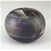 Image 1 : TOSHIKO TAKAEZU squat porcelain moonpot with exceptional dipped and brushed teal, black and umber...