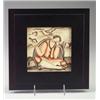 Image 1 : Fine and rare tile designed by GIO PONTI for RICHARD GINORI "La Lettura" ("reading"), painted wit...