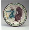 Image 1 : Fine and large HUNT DIEDRICH footed bowl, 1925, painted with a matador and bull in turquoise, umb...