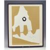 Image 1 : ROBERT MOTHERWELL (1915-1991) screenprint in colors with collage on Mohawk Superfine, 1964, from...