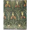 Image 1 : Large contemporary Arts & Crafts style rug with abstract floral motif in celadon, sage, peach, an...