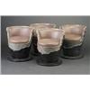 Image 1 : Four Post- Modern cone-shaped marble chairs, attributed to GAETANO PESCE, of
