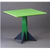 Image 1 : ANNA CASTELLI FERRIERI for KARTELL post-modern tea table with square top on a tapering post base...