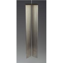 KLAUS IHLENFELD brass sculpture composed of 92 rods. 24  x 6 1/4  x 6 1/2  $2,500 - 3,500...
