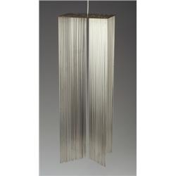 KLAUS IHLENFELD brass sculpture composed of 120 rods. 24" x 8" sq. $3,500 - 4,500...
