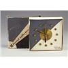 Image 1 : Rare GEORGE NELSON for HOWARD MILLER built-in wall clock with spun brass components, in original...