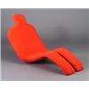 Image 1 : OLIVIER MOURGUE for ARCONAS Bouloum chair with red stretched knit upholstery. Arconas label dated...