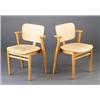 Image 1 : Pair of early KNOLL armchairs with molded plywood seat and back. Stripped finish. Early H.G. KNOL...