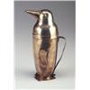 Image 1 : NAPIER chrome penguin cocktail shaker with hinged "beak" pour-spout. Three minor dents to top of...