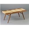 Image 1 : Rare and unusual GEORGE NAKASHIMA double bench, with paired grass seats modeled after the standar...