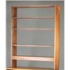 Image 1 : GEORGE NAKASHIMA walnut shelf unit with open back and three adjustable shelves. 59" x 48" x 10"...