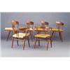 Image 1 : Six GEORGE NAKASHIMA grass seated barrell chairs. Three chairs possibly reseated, minor stain to...
