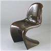 Image 1 : VITRA for HERMAN MILLER injection molded brown "Luran S" plastic side chair designed by VERNOR PA...
