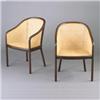 Image 1 : Four WARD BENNET for BRICKNEL armchairs with cane seats and backs on bentwood mahogany frames, (s...