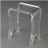 Image 1 : PAUL EVANS for DIRECTIONAL Lucite stool. Unmarked. 15 1/2" x 13" x 9" $200 - 400...