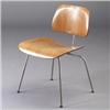 Image 1 : CHARLES EAMES for HERMAN MILLER DCM chair with walnut finish on a bright chrome tubular base. Min...