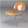 Image 1 : CHARLES EAMES for HERMAN MILLER LCM chair with walnut finish on a bright chrome tubular base. Min...
