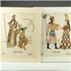 Image 1 : Two WPA, Museum Extension Project silkscreen plates, nos. 5 and 7, costume designs in polychrome,...