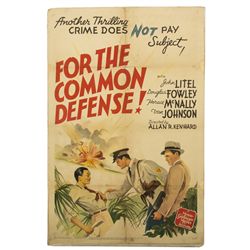 For the Common Defense! Poster