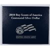 Image 2 : 2010 BOY SCOUTS CENTENNIAL UNCIRCULATED COMMEMORATIVE SILVER DOLLAR, NICE OGP