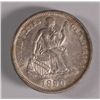 Image 1 : 1890 SEATED DIME, MS-62