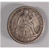 Image 1 : 1890-S SEATED DOLLAR, VF+  SCARCE