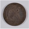 Image 1 : 1868 Seated Dime About XF RARE!