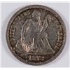 Image 1 : 1873 Seated Dime Closed 3, MS 63 Cleaned