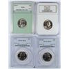Image 1 : Slabbed Washington Quarters (72-D,74,74-D,85) MS-66's