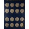 Image 2 : Partial Set of Franklin Halves 1948-1963 Missing the 1953-S, In Old Blue Album