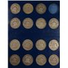 Image 3 : Partial Set of Franklin Halves 1948-1963 Missing the 1953-S, In Old Blue Album