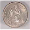Image 1 : 1876 SEATED HALF DOLLAR, MS-65 BLAST WHITE,  BEAUTIFUL COIN FROM AN OLD TYPE SET