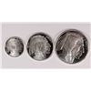Image 1 : 1/10, 1/4 AND 1/2 OUNCE BUFFALO/INDIAN .999 SILVER ROUNDS