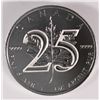 Image 1 : 2013 25th ANNIVERSARY CANADIAN MAPLE LEAF  $5.00 ONE OUNCE .9999 SILVER COIN