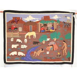 NAVAJO PICTORIAL TEXTILE