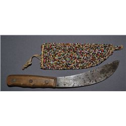 PLAINS INDIAN KNIFE AND SHEATH