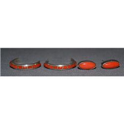 TWO PAIRS OF SILVER EARRINGS