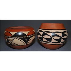 TWO JEMEZ POTTERY BOWLS