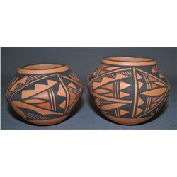 TWO ACOMA POTTERY BOWLS