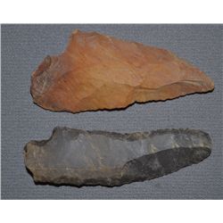 TWO CHUMASH STONE TOOLS