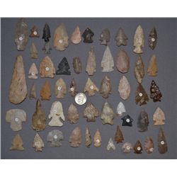 COLLECTION OF ARROWHEADS